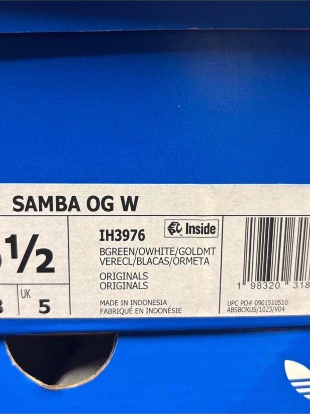 adidas Samba OG W in Bright Green - Picture 5 of 9